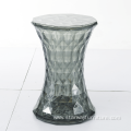 Plastic Transparent clear Coffee Stool Round Modern Chair